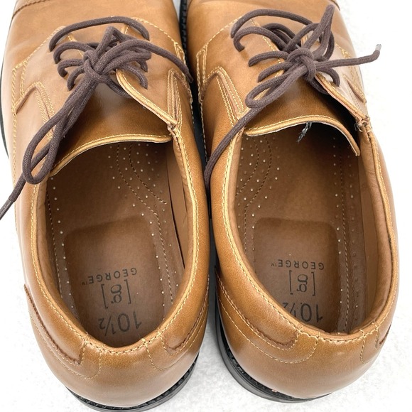 George Men's Branford Oxfords Casual Dress Shoe Cap Toe Size 10.5 - Picture 7 of 10